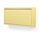 Světle žlutý ocelový výklopný/závěsný botník 75x37,5x12,5 cm Billy – Spinder Design