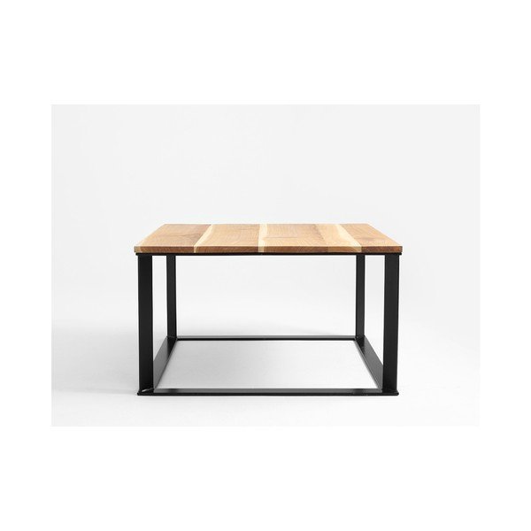Konferenční stolek s černým podnožím a dubovou deskou Custom Form Skaden-image-2