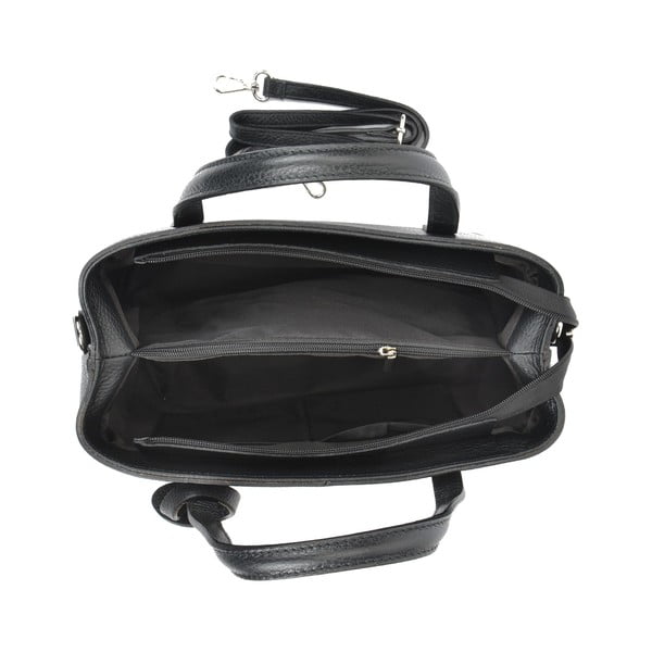 Černá kožená kabelka Sofia Cardoni Lacy-image-3