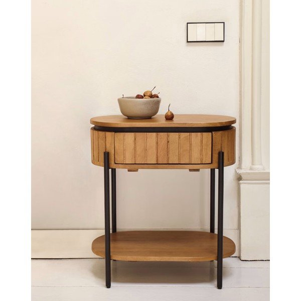 Noční stolek z mangového dřeva Licia - Kave Home-image-1