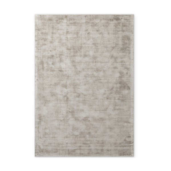 Šedý ručně tkaný koberec z viskózy 80x150 cm Noemi – Vikosa