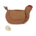 Hnědý látkový dětský koš na hračky 48x32x29 cm Chicken Toffee – Lorena Canals