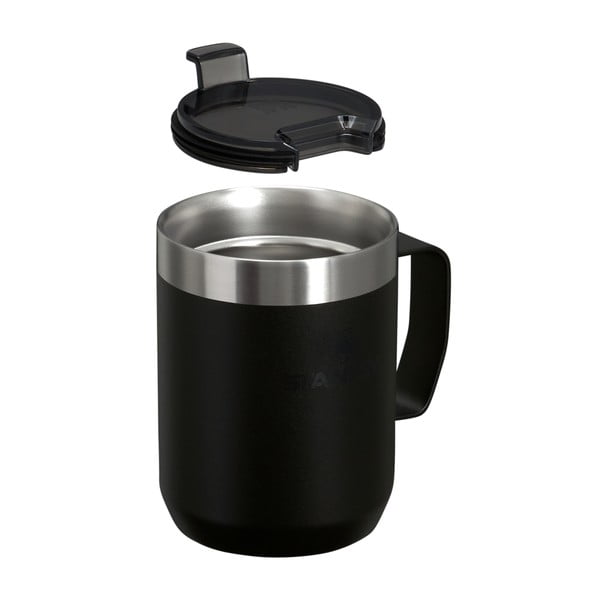 Černý termo hrnek z nerezové oceli 230 ml Stay-Hot Camp Mug Black – Stanley-image-1