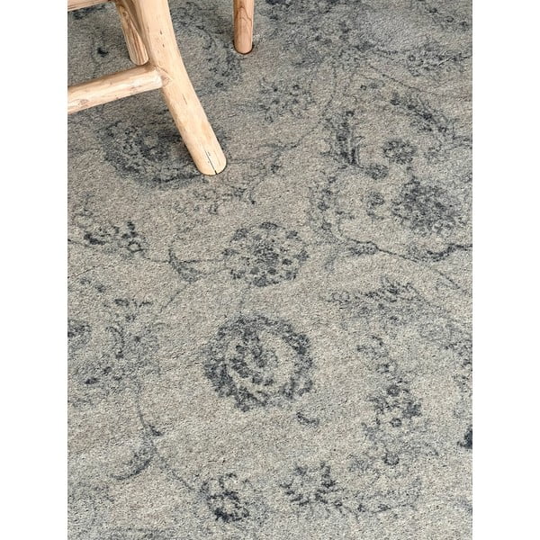 Béžový vlněný koberec 133x190 cm Calisia Vintage Flora – Agnella-image-1