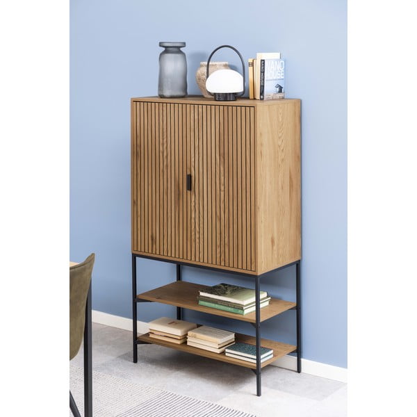 Skříňka v dekoru dubu v přírodní barvě 80x140 cm Jaipur – Actona-image-1