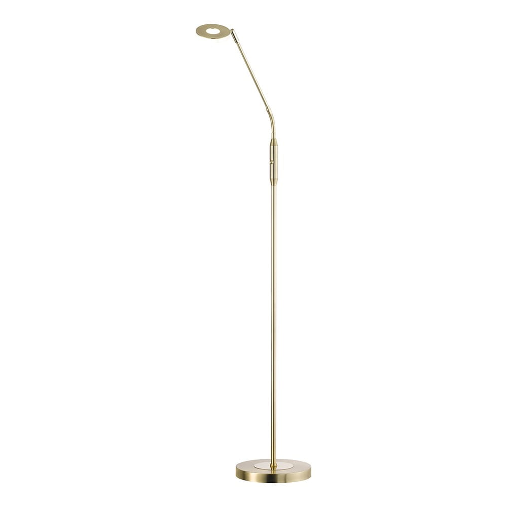 LED stmívatelná stojací lampa ve zlaté barvě (výška 150 cm) Dent – Fischer & Honsel