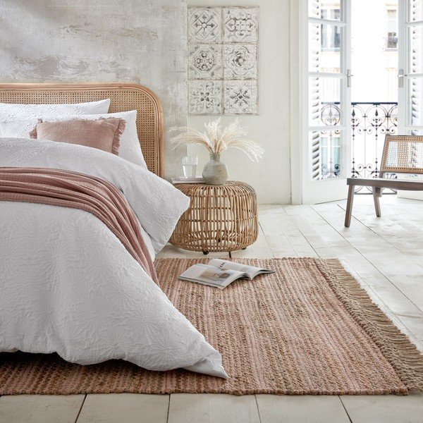 Růžový jutový koberec Flair Rugs Equinox, 160 x 230 cm-image-4