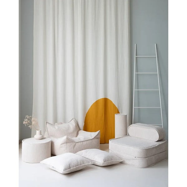 Krémový manšestrový dětský pohovkový polštář Bolster – Wigiwama-image-1