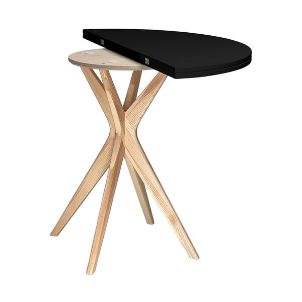 Kulatý rozkládací jídelní stůl 65x90 cm Jubi – Ragaba-image-3