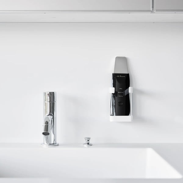 Bílý kovový držák zařízení péče o pleť Film Hook – YAMAZAKI-image-2