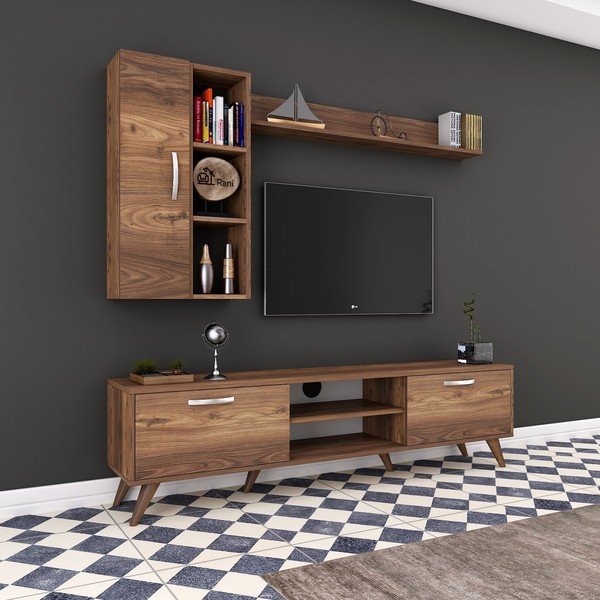 Set TV komody, nástěnné police a skříňky Wren-image-3