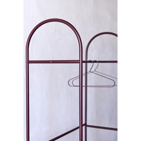 Vínový kovový stojan na oblečení 92x186x39 cm Arch – Mette Ditmer Denmark-image-4