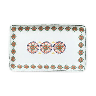 Porcelánový servírovací talíř Villa Altachira Gardeny, 20 x 12 cm