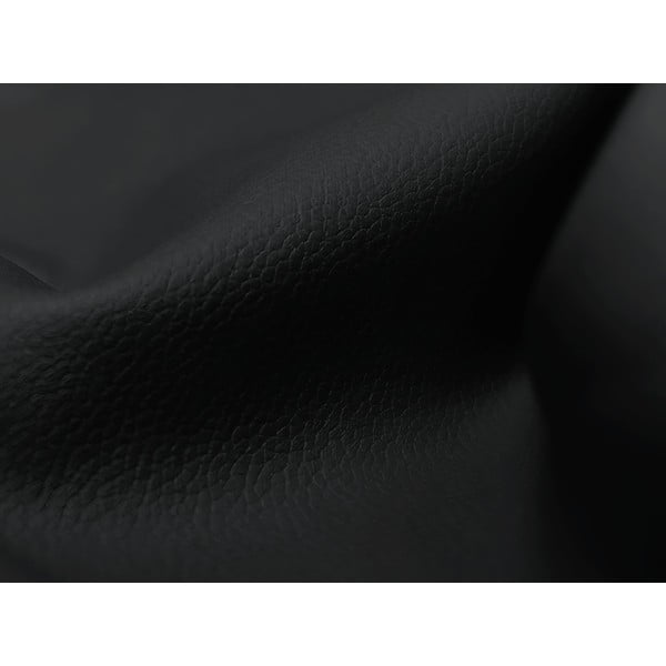 Černá podnožka z imitace kůže Aloha – Makamii-image-4