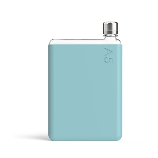 Tyrkysově modré silikonové pouzdro na placatku Memobottle A5 Sleeve-image-2