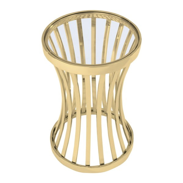 Odkládací stolek ve zlaté barvě Artelore Allegra