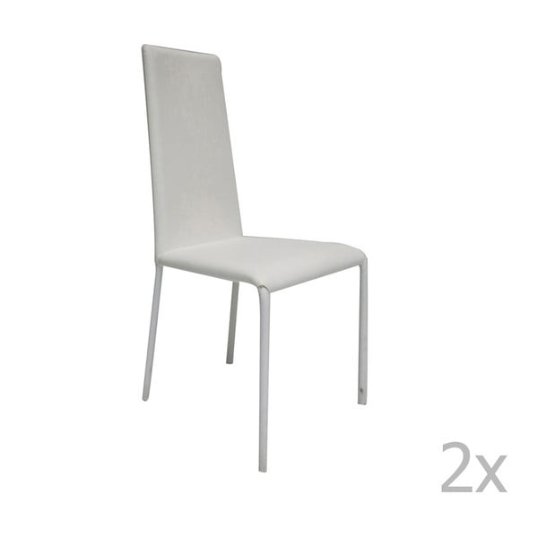 Sada 2 bílých židlí Esidra Salvator