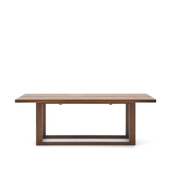 Jídelní stůl z teakového dřeva v přírodní barvě 100x220 cm Sashi – Kave Home-image-4