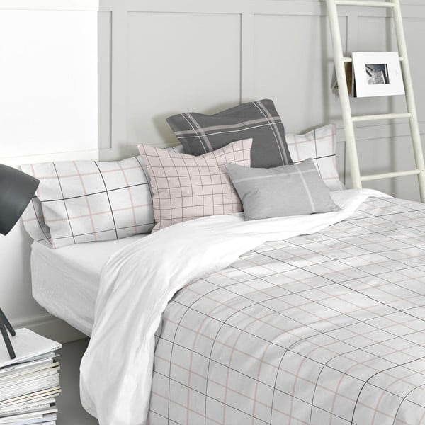 Bavlněný povlak na peřinu Blanc Tartan, 200 x 200 cm-image-3