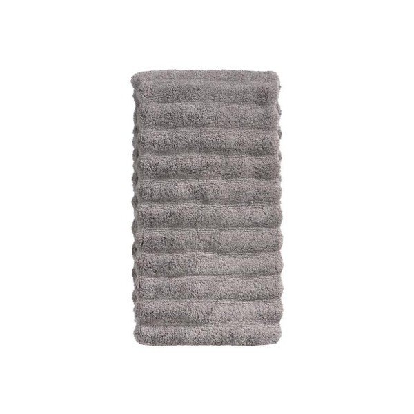 Šedý bavlněný ručník Zone Prime, 50 x 100 cm