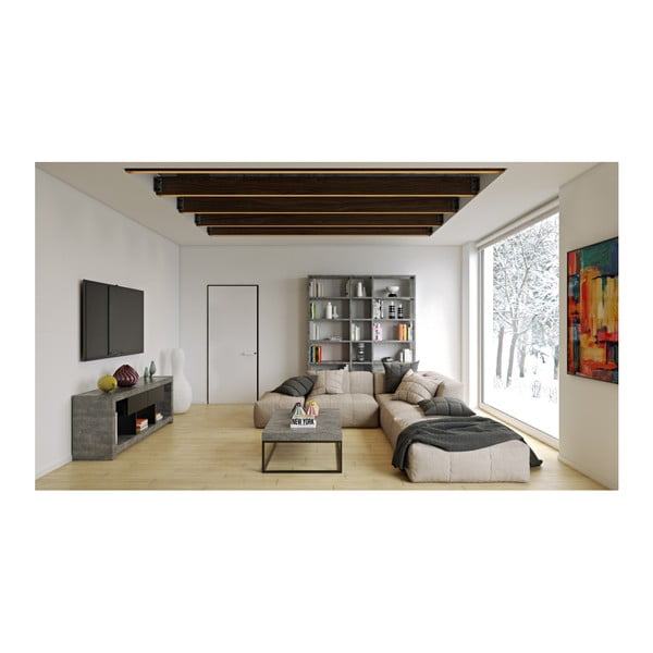 Konferenční stolek v dekoru betonu TemaHome Petra Low-image-3