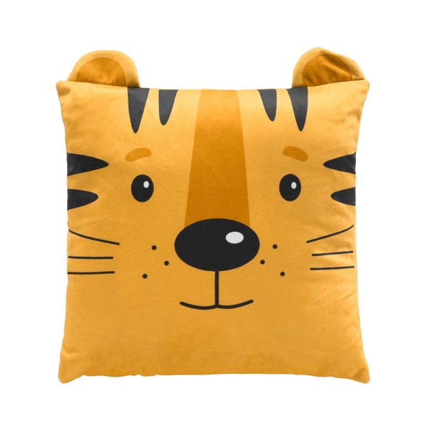 Sametový dětský polštářek 40x40 cm Tigry – douceur d'intérieur