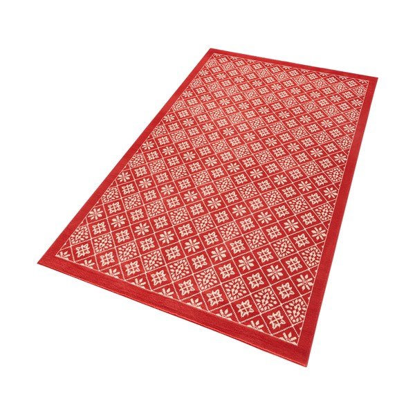 Červený koberec Hanse Home Gloria Tile, 160 x 230 cm-image-3