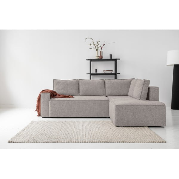 Béžová rozkládací rohová pohovka (pravý roh) Brave Dave – Miuform-image-1