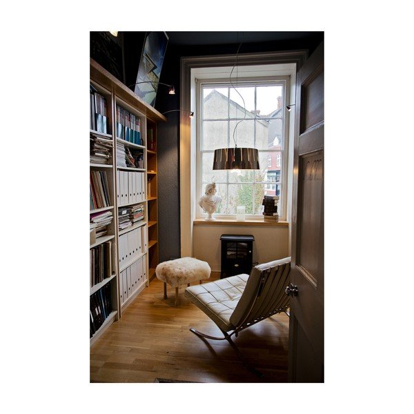 Stolička z ovčí kůže Bonwen Cerise-image-4