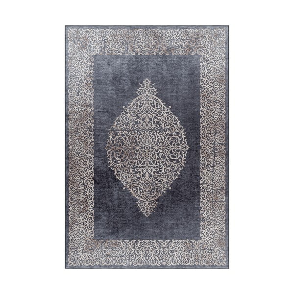 Antracitový pratelný koberec 80x150 cm Fiesta – Ayyildiz Carpets