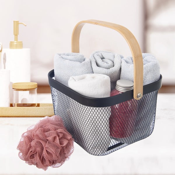 Drátěný kovový košík 24,5x24,5x30 cm Radka – Orion-image-1