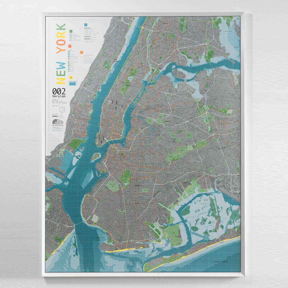 Mapa New York City The Future Mapping Company Street Map, 130 x 100 cm