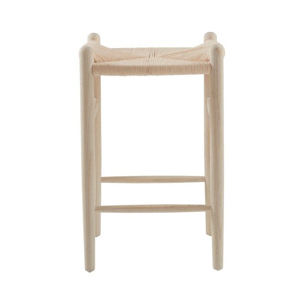 Barová stolička z jilmového dřeva ve světle přírodní barvě (výška sedáku 63 cm) Nattavaara – Jotex-image-2