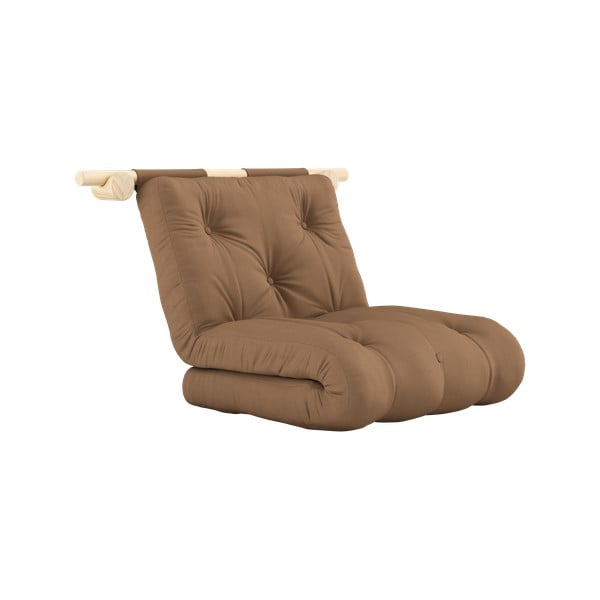 Hnědé křeslo Hooked – Karup Design