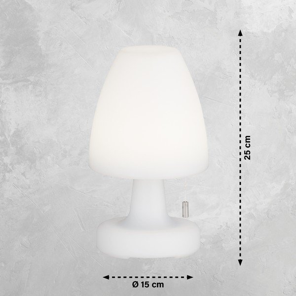 Bílá LED stolní lampa (výška 25 cm) Termoli – Fischer & Honsel-image-3