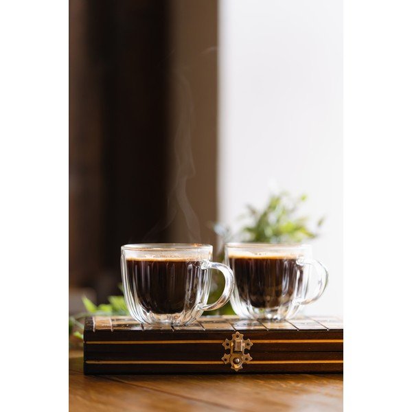 Skleněné šálky v sadě 2 ks na cappuccino 350 ml Tulip – Vialli Design-image-3