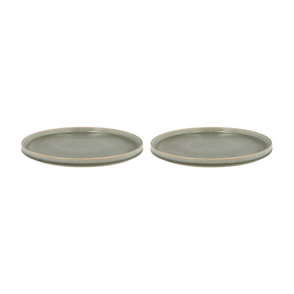 Zelené dezertní  porcelánové talíře v sadě 2 ks ø 20.8 cm Fjord - Villa Collection
