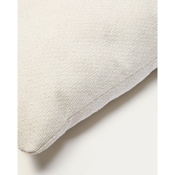 Krémový žinylkový polštář na gauč Martina – Kave Home-image-1