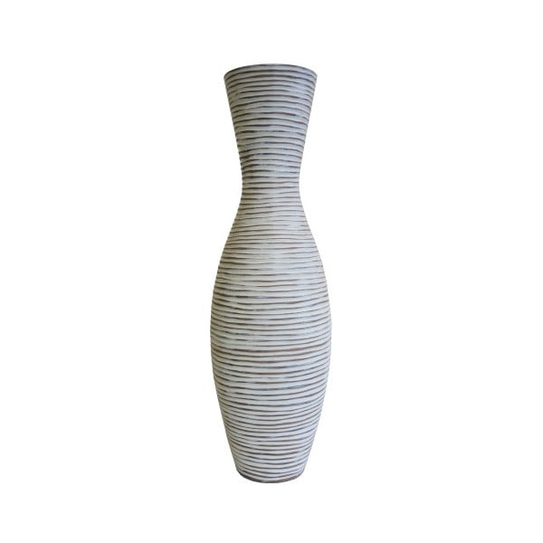 Bílá váza Stardeco, 57 cm