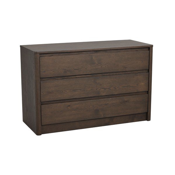 Komoda v dekoru dubu v tmavě přírodní barvě 110x70x45 cm Melstone – Rowico