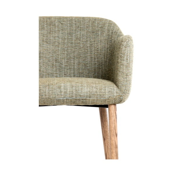 Světle zelená čalouněná jídelní křesla v sadě 2 ks s područkami Blaine – Light & Living-image-1