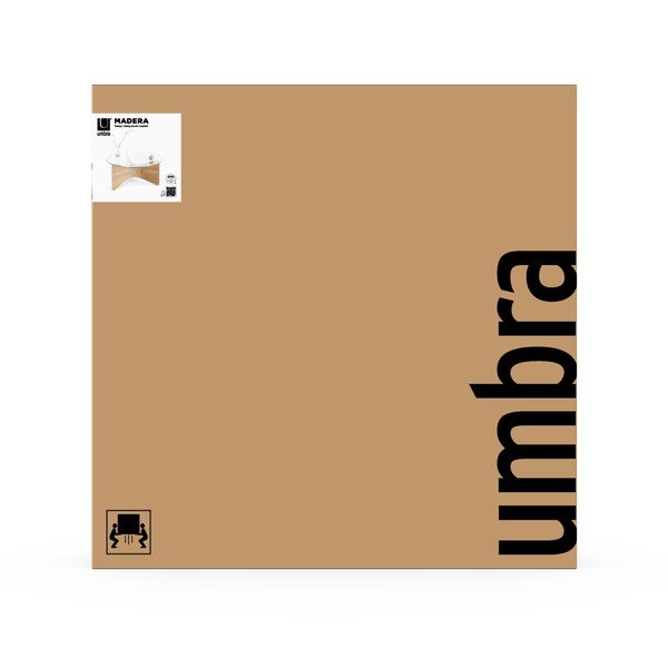 Kulatý konferenční stolek se skleněnou deskou v přírodní barvě ø 84 cm Madera – Umbra-image-4