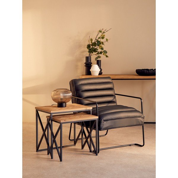 Odkládací stolky v sadě 2 ks z jedlového dřeva 38x51 cm Kickford – Premier Housewares-image-1