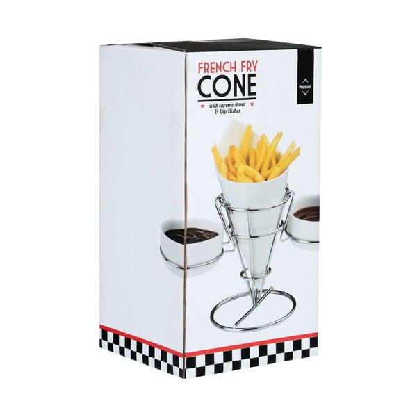 Stojan na hranolky a omáčky Premier Housewares French Fry Cone-image-3