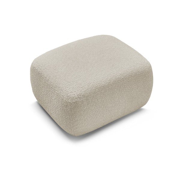 Béžová podnožka z textilie bouclé Montaigne – Bobochic Paris-image-3