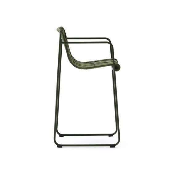 Zelená kovová zahradní barová židle Maurina – Kave Home-image-3