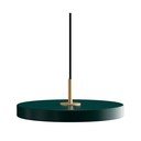 Tmavě zelené LED závěsné svítidlo s kovovým stínidlem ø 31 cm Asteria Mini – UMAGE