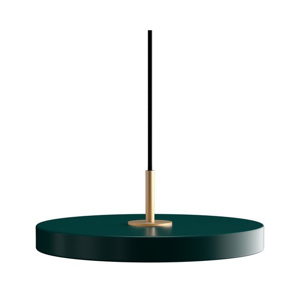 Tmavě zelené LED závěsné svítidlo s kovovým stínidlem ø 31 cm Asteria Mini – UMAGE