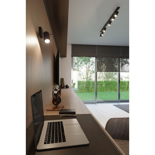 Černé stropní svítidlo Sollux Etna 4L-image-1