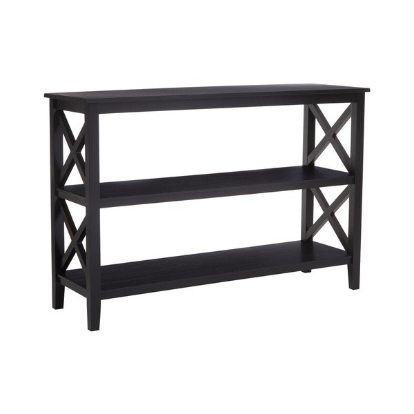 Černý regál z borovicového dřeva 120x81x40 cm Heritage – Premier Housewares